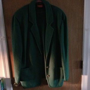 Green  wool blazer
